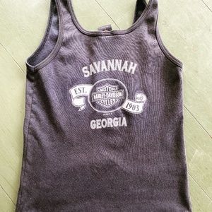 Vintage Harley Davidson tank